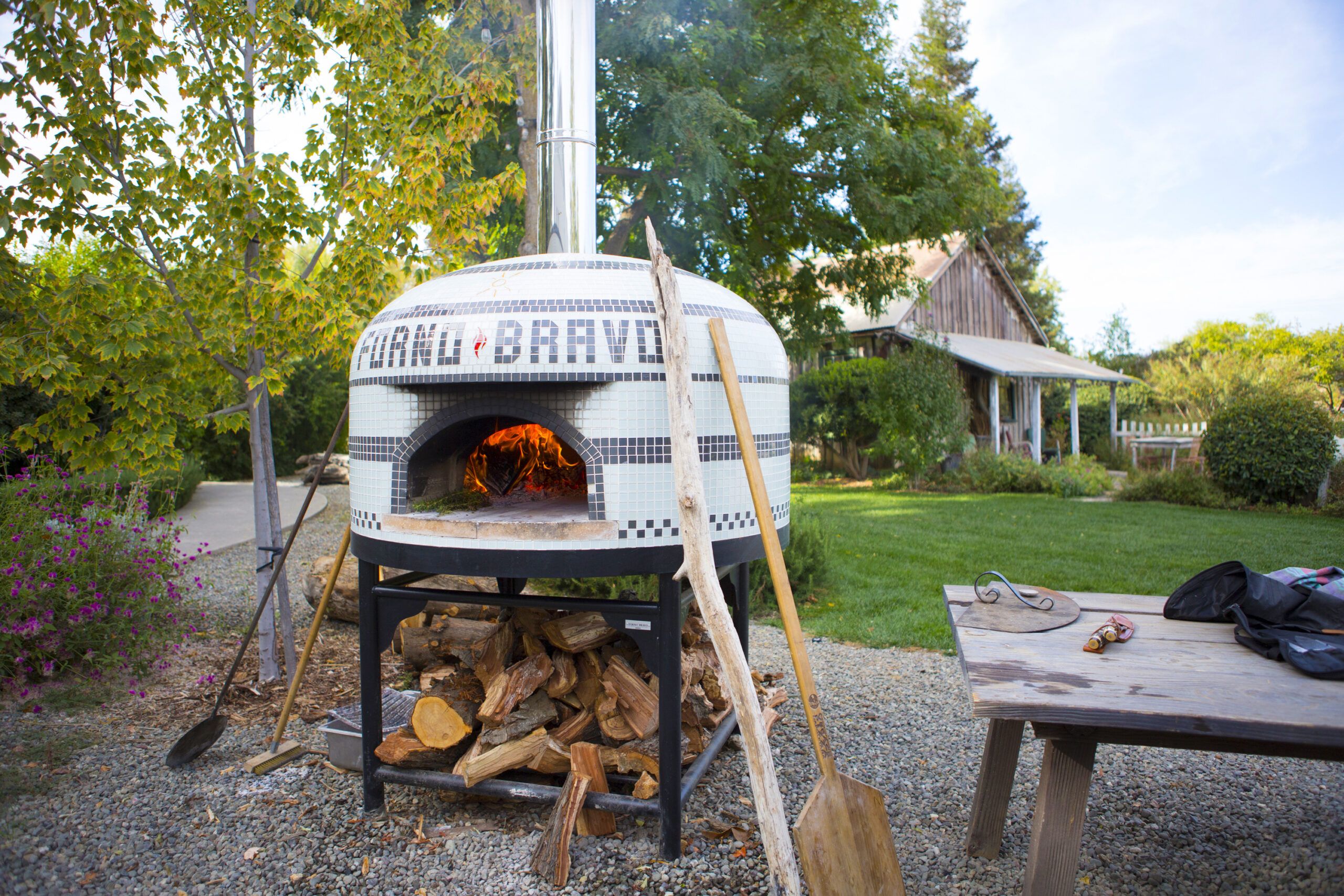 Outdoor Wood &amp; Gas Fired Pizza Ovens | Forno Bravo within 28" Outdoor Wood Burning Pizza Oven