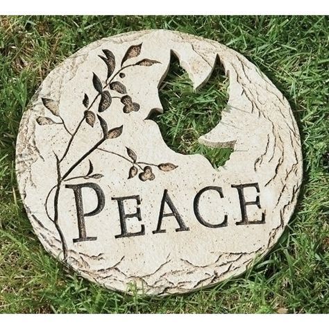 Peace Garden Stone | Memorial Garden Stones, Garden Stones, Prayer Garden intended for Creating Pathways to Positivity: A Deep Dive into Decorative Wall Art for Gardens