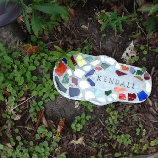 Personalized Flip Flop Stepping Stone. Made From A Milestone Stepping ... regarding Sunflower Stripe Flip Flop Stepping Stone