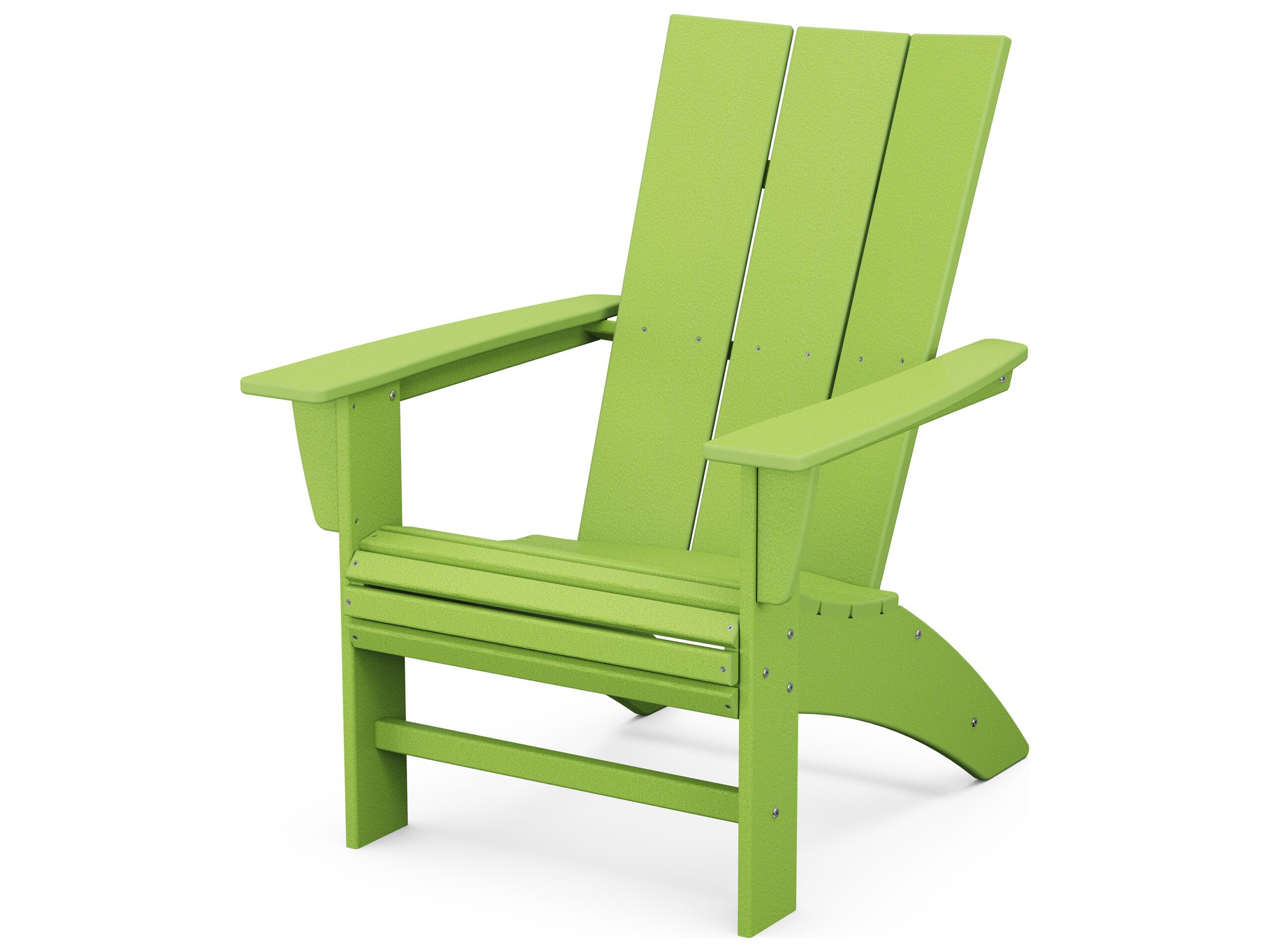 Polywood® Modern Recycled Plastic Adirondack Chair | Ad620 inside All Weather Recycled Plastic Adirondack Chair