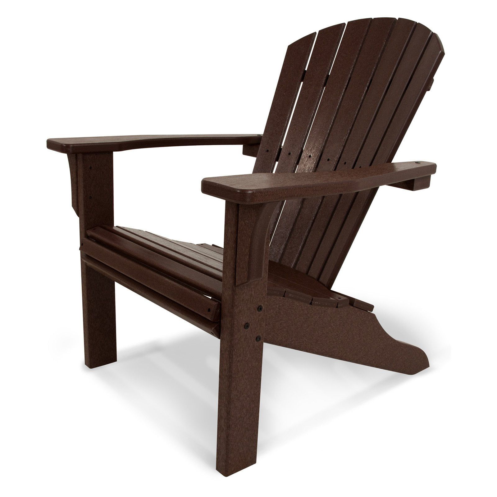 Polywood® Seashell Recycled Plastic Adirondack Chair - Walmart.com ... throughout All Weather Recycled Plastic Adirondack Chair