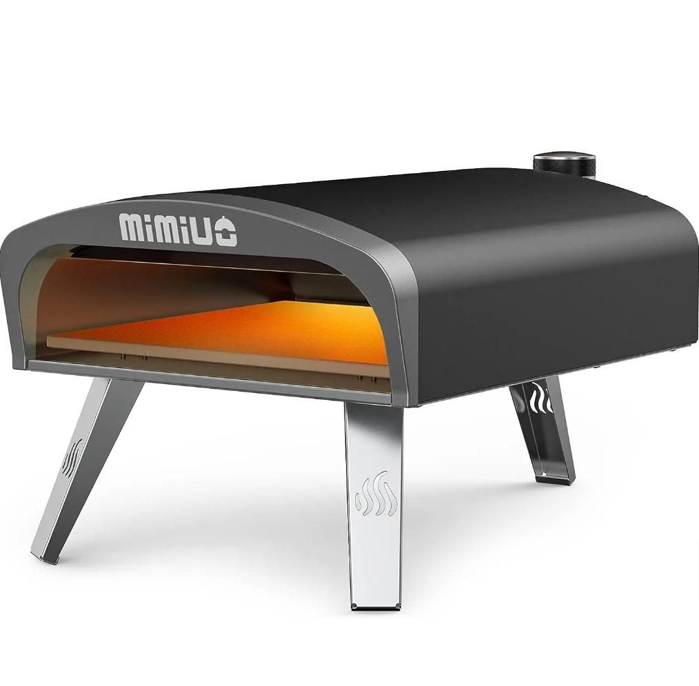 Portable Propane Gas Pizza Oven With Stone &amp; Peel - Outdoor Cooking Perfection - Purr Market inside Outdoor Portable Propane Gas Pizza Oven, Yellow