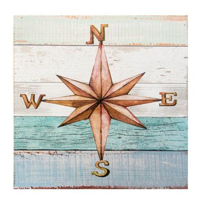 Pretty Compass Rose Designs in Compass Rose Design Natural Gray Finish Round Cement Stepping Stone/Wall Hangin