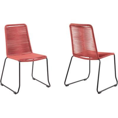 Product Details |Directbuy, Inc. regarding Lanah Nautical Rope And Metal Outdoor Stacking Chair Set Of 2