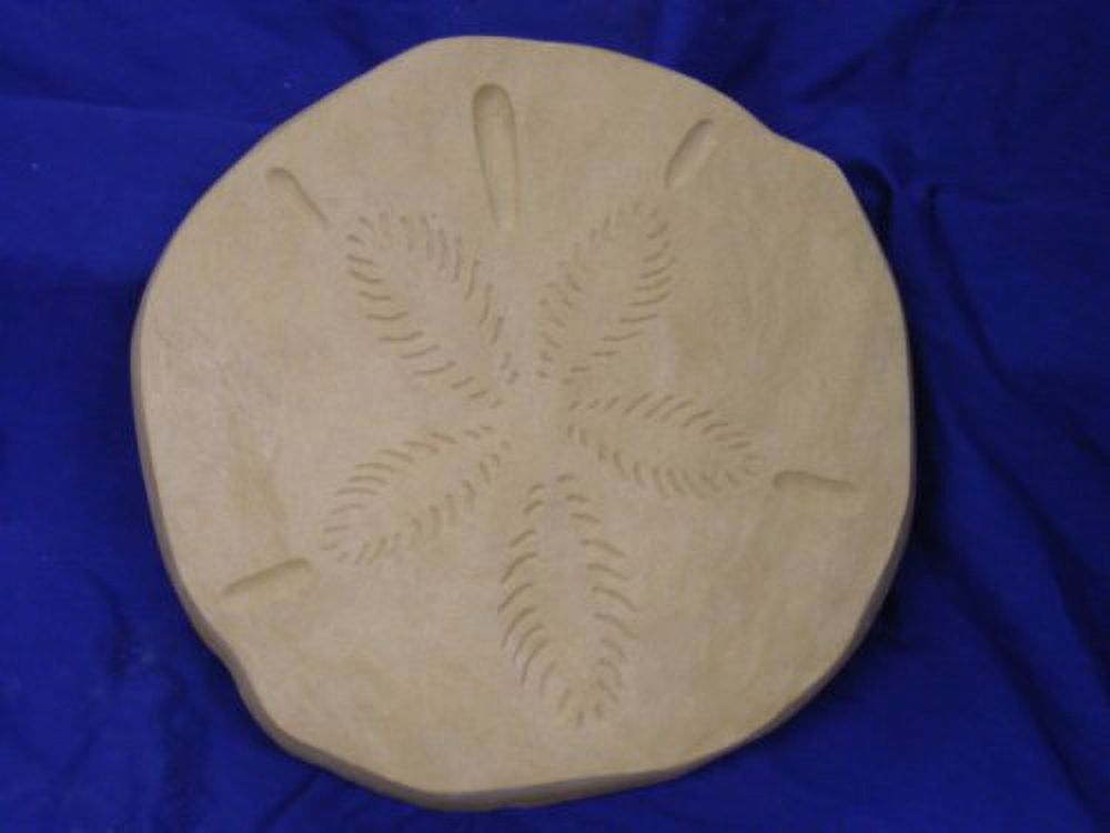 Sand Dollar 13 Inch Plastic Craft Mold Use With Concrete Or Cement For ... inside Sand Dollar Stepping Stone Mold