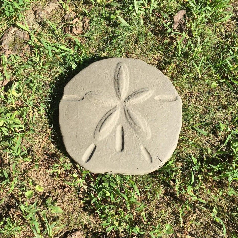 Sand Dollar Stepping Stone Concrete Mold Plaster Cement Mold Plastic ... with From Beach to Backyard Crafting Beautiful Sand Dollar Stepping Stones