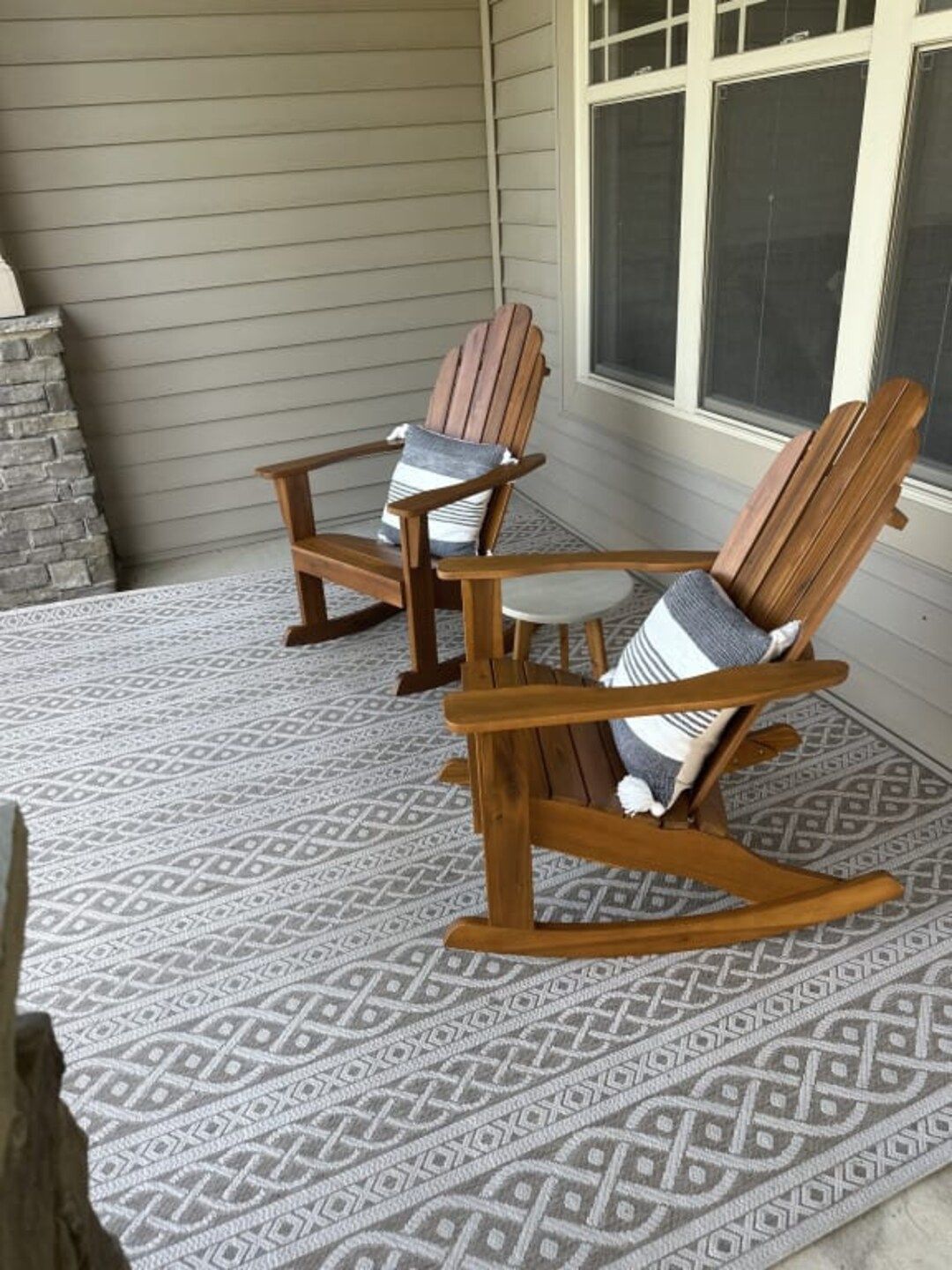 Slatted Wood Adirondack Rocking Chair Wood Adirondack Chair - Etsy in The Ultimate Guide to Building Your Own Slatted Wood Adirondack Chair