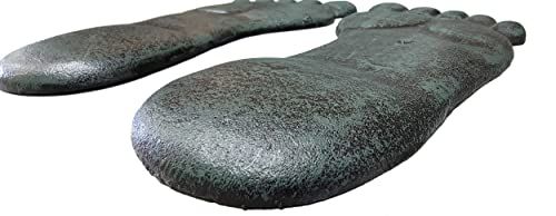 Snapklik.com : Pair Of Cast Iron Yard And Garden Feet Stepping Stones ... pertaining to Creating a Timeless Garden Path with Pair Of Cast Iron Footprint Stepping Stones