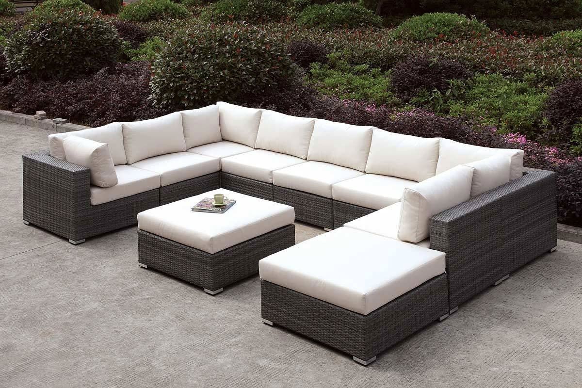 Somani Outdoor Modular Sectional Furniture Of America | Furniture Cart within Andorra Reversible Modular Outdoor Sofa With Table