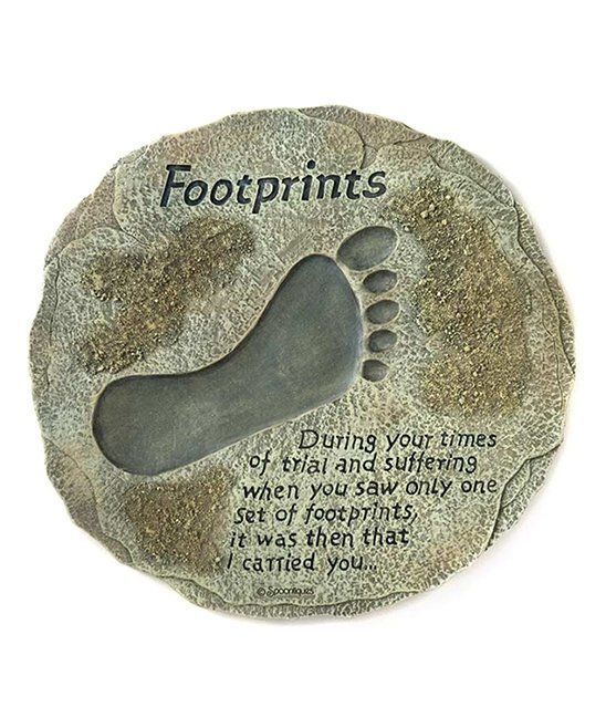 Spoontiques 'Footprints' Stepping Stone | Stepping Stones, Stone ... regarding Creating Memorable Pathways A Guide to Stepping Stone and Brick Designs