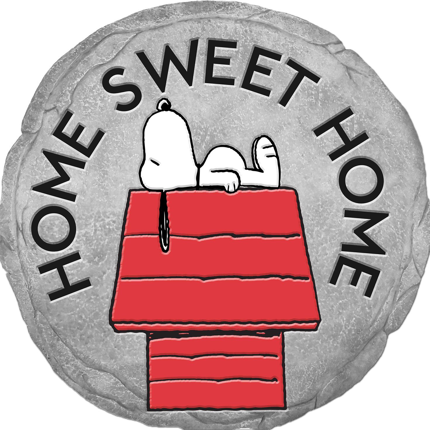 Spoontiques Peanuts Home Sweet Home Stepping Stone, 9.6" - Garden ... within Home Sweet Home Stepping Stone