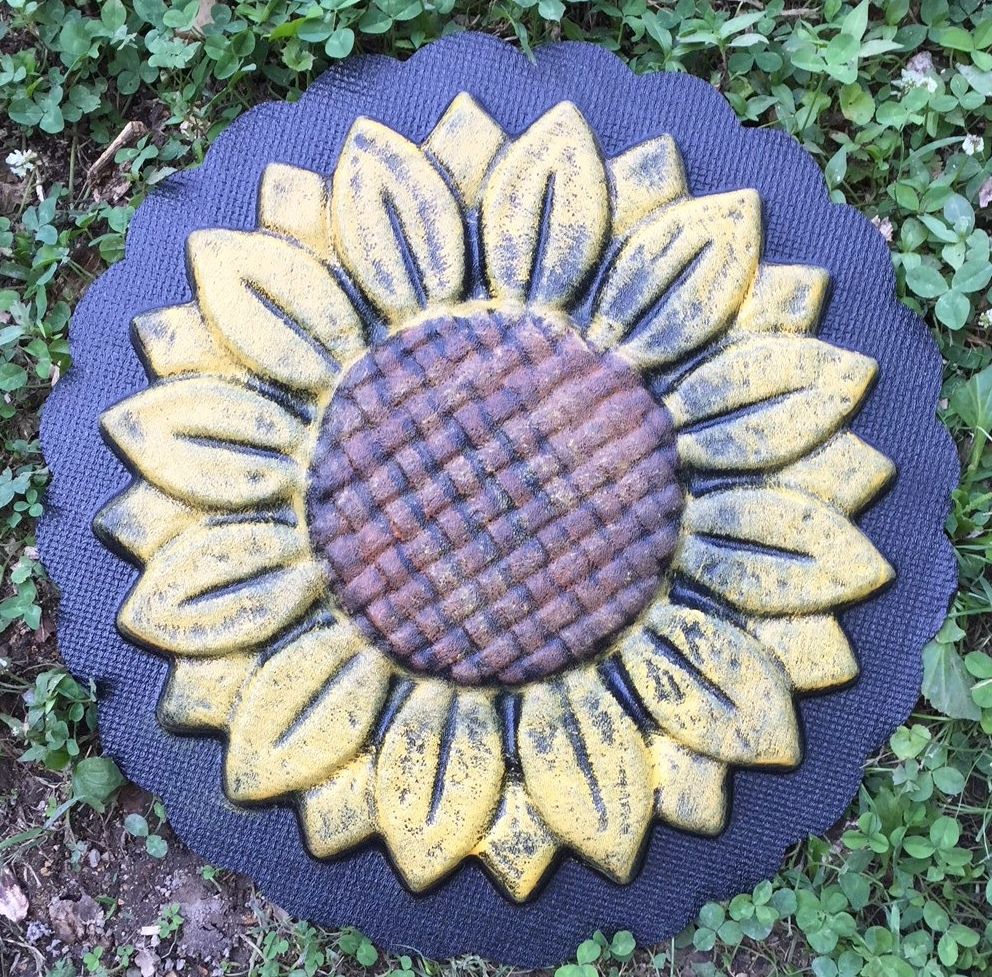 Sunflower Large Stepping Stone Mold intended for Sunflower Stepping Stone Mold