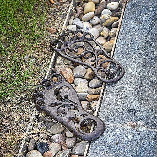 Sungmor Heavy Duty Cast Iron Stepping Mats For Front Door, 2Pc 11.8 ... within Creating Memorable Pathways A Guide to Stepping Stone and Brick Designs