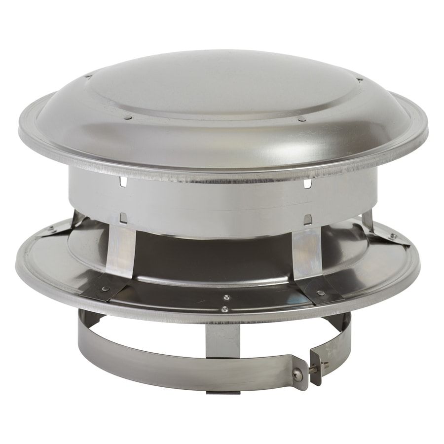 Supervent 6-In W X 5-In L Stainless Steel Round Chimney Cap At Lowes.com within Protecting Your Home Top to Bottom The Importance of a Chimney Pipe with Cap