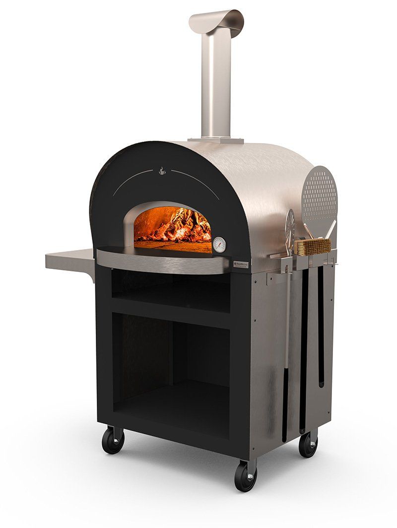 The Hearthstone Outdoor Wood-Fired Pizza Oven Is Made In The Usa And Has A Soapstone Cooking ... pertaining to 28" Outdoor Wood Burning Pizza Oven