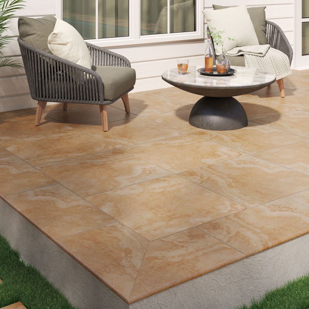 Tierra Beige Porcelain Paver - Palermo Tiles for Tierra Beige 24X24 Porcelain Paver, 52 Sft