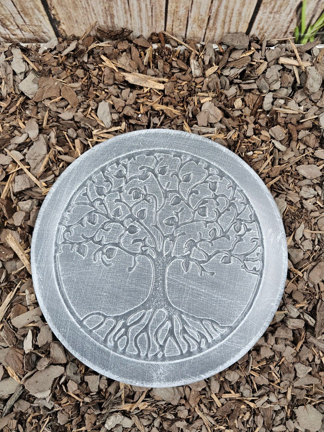 Tree Of Life Stepping Stone - Etsy regarding From Concrete to Creation The Art of Using Tree of Life Stepping Stone Molds
