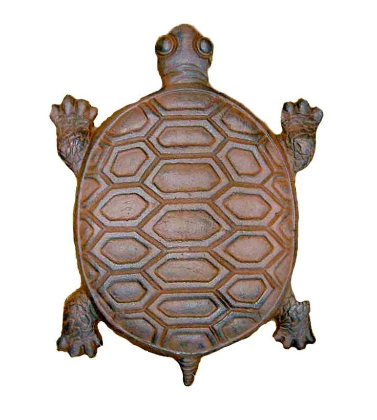 Turtle Stepping Stones Set Of 6 Cast Iron Rust Finish within Unveiling the Charm of Rust Brown Cast Iron Decorative Baby Turtle Stepping Stones