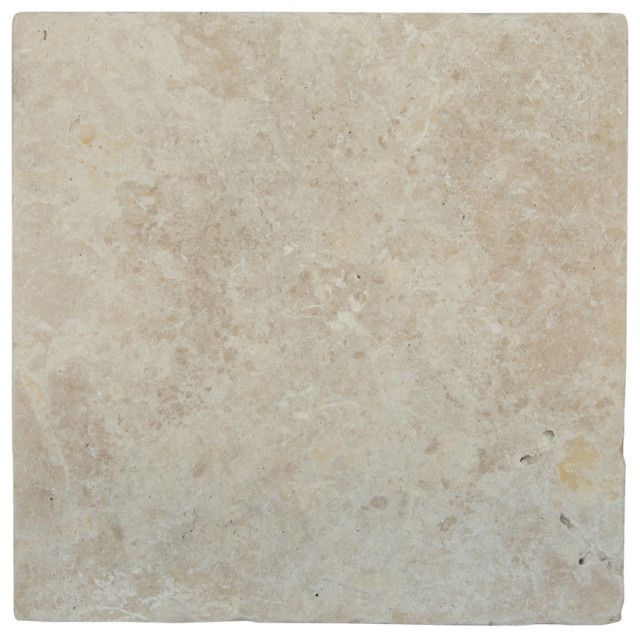 Tuscany Beige 16X16 Tumbled Travertine Paver - Traditional ... for Tuscany Beige 24X24 Tumbled Travertine Paver, 52 Sft