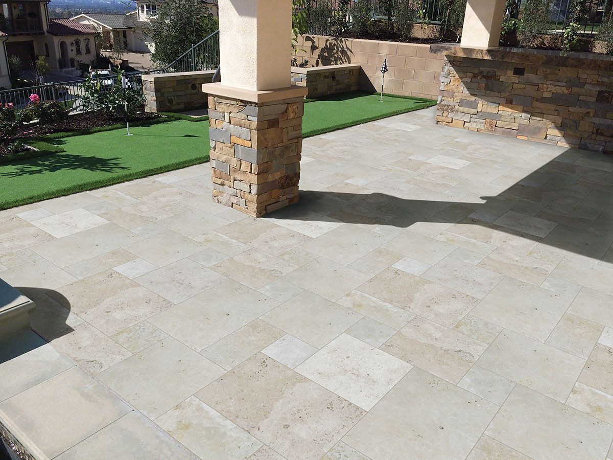 Tuscany Beige Natural Stone Pavers For Driveways &amp; Patios inside The Enduring Appeal of Travertine Exploring Texture and Style in Paving
