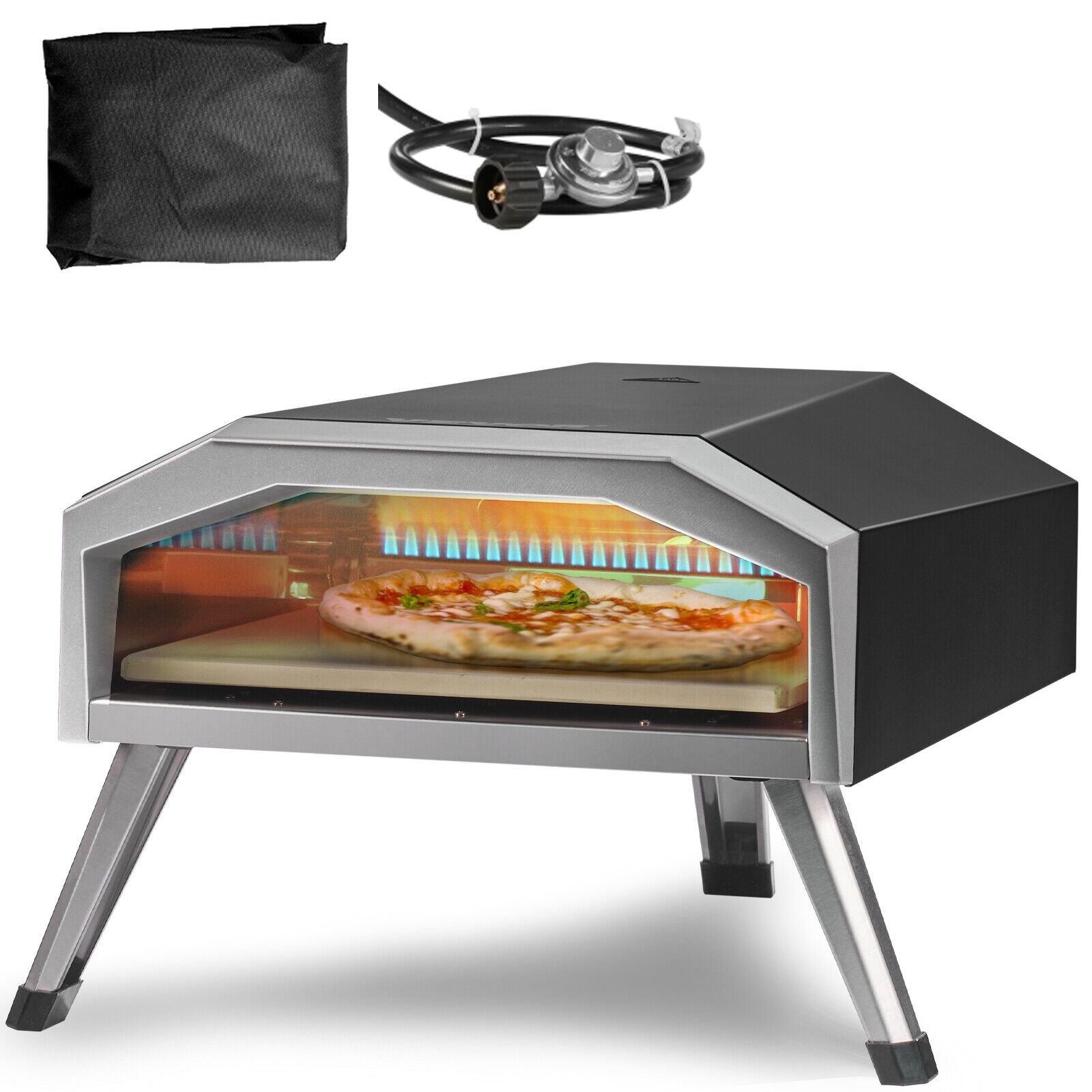 Vevor 13" Outdoor Pizza Oven Portable Propane Gas Pizza Oven Foldable Backyard - St. John's ... throughout Troubleshooting Tips Common Challenges and Solutions for Your Portable Propane Pizza Oven