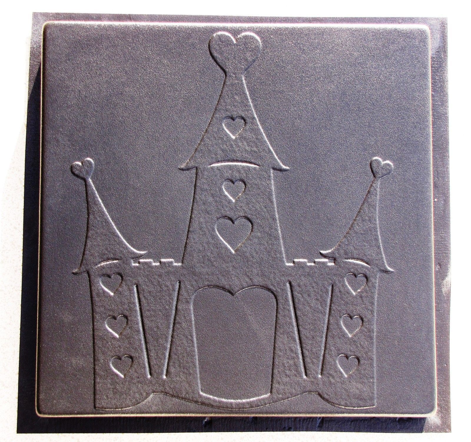 Whimsical Castle Stepping Stone Mold #2 Concrete Makes 18X18 Stones For ... regarding From Clay to Cobblestones The Techniques Behind Medieval Tile Stepping Stone Molds