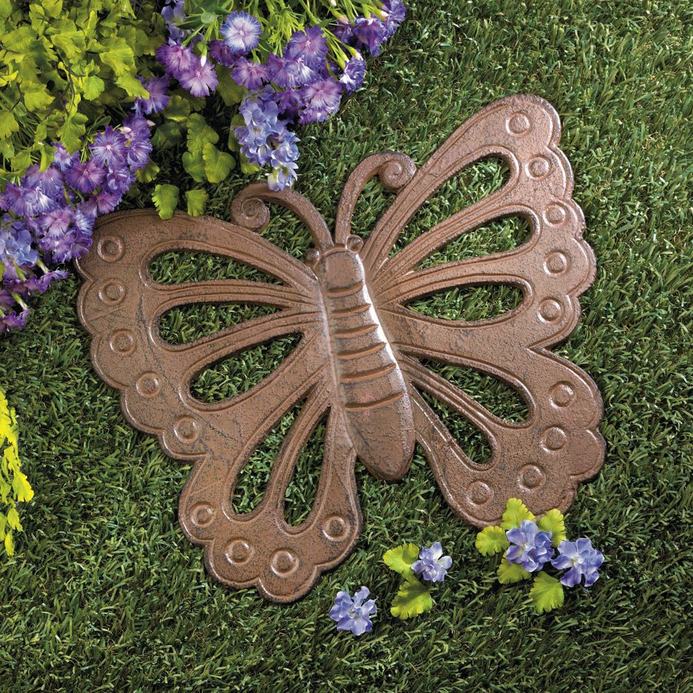 Wholesale Butterfly Stepping Stone - Buy Wholesale Garden Decor in Decorative Cast Iron Yard And Garden Stepping Stone, Butterfly, Bronze