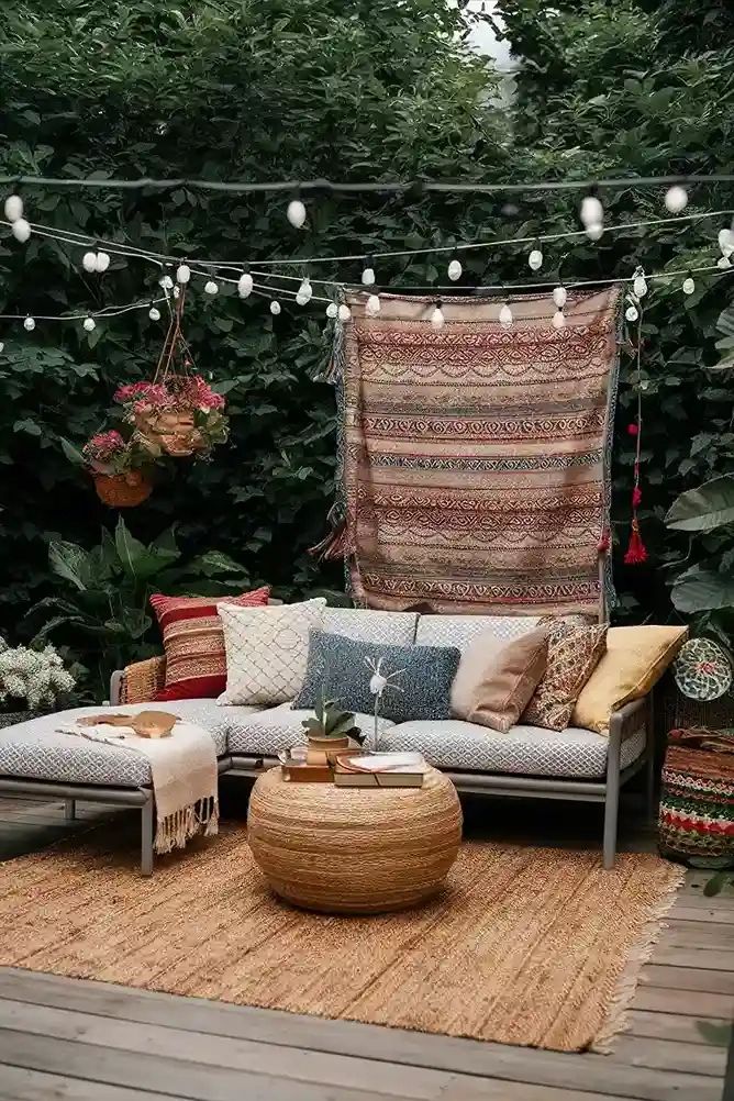 21 Bohemian Patio Ideas: Transform Your Outdoor Space | Mowerslab with