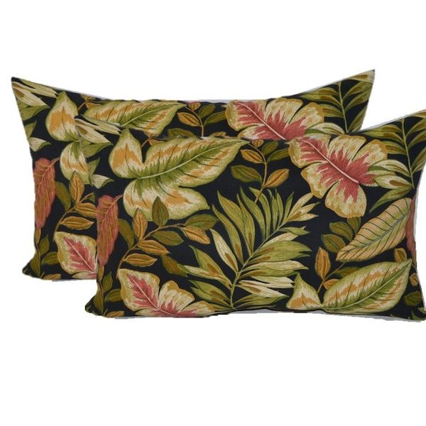 Black Outdoor Pillow - Etsy in