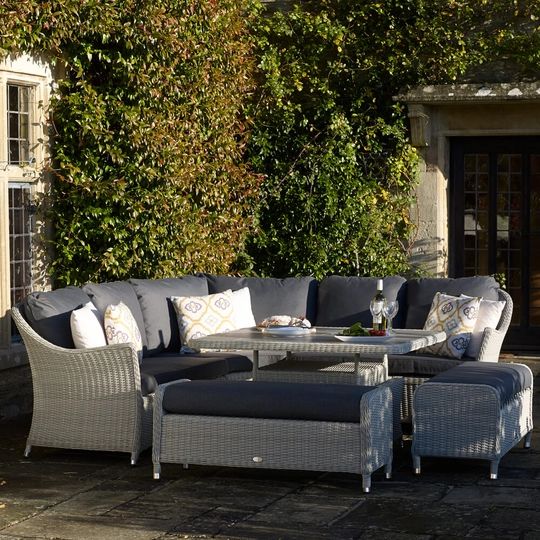 Buy 2021 Bramblecrest Monterey Outdoor Sofa Set With Square Ceramic ... regarding