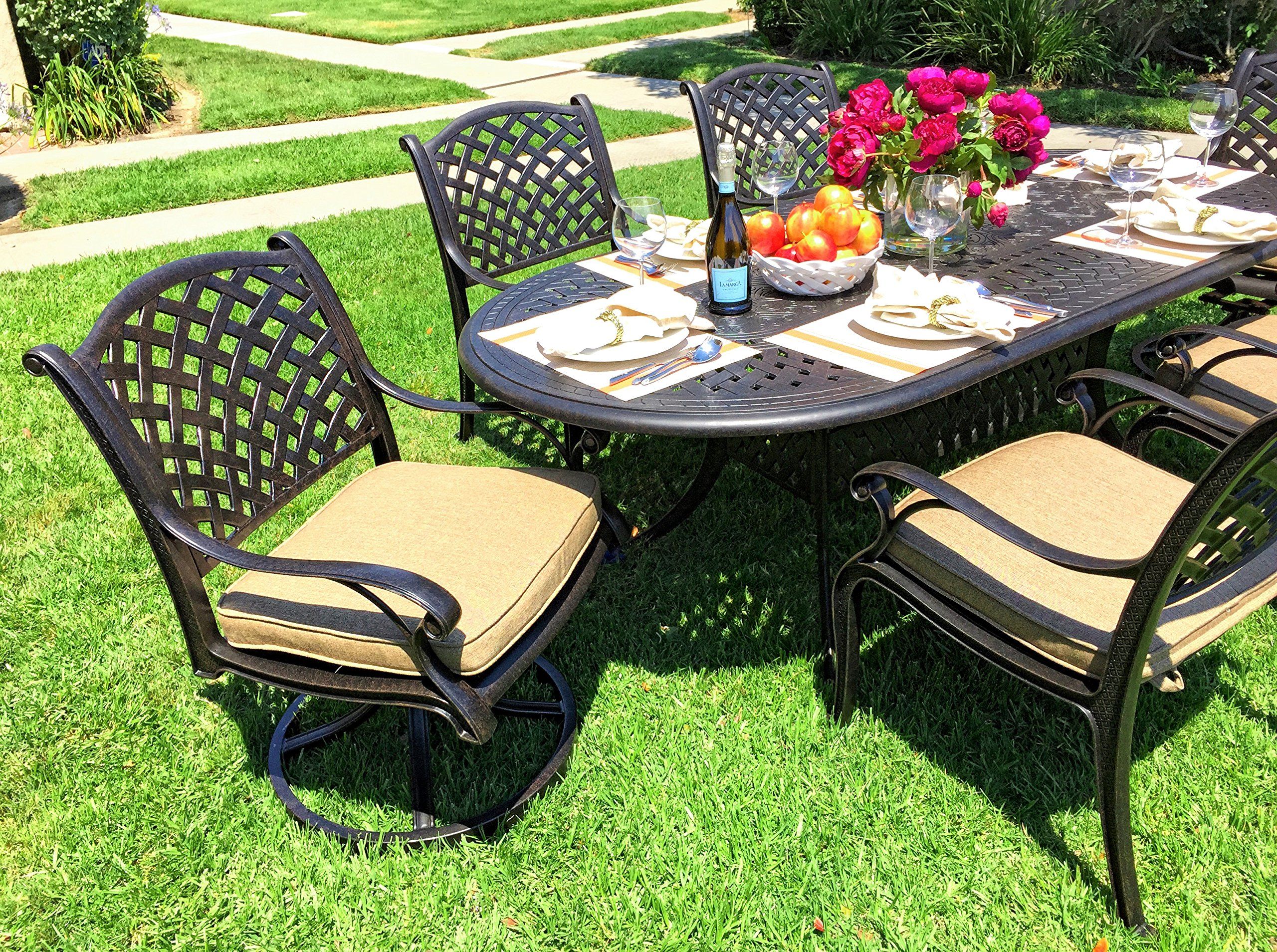 Cast Aluminum Patio Furniture Conversation Sets At Karen Ginsburg Blog regarding