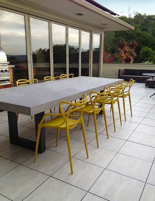 Concrete Landscape Tables Outdoor Concrete Tables Phoenix Precast Products regarding
