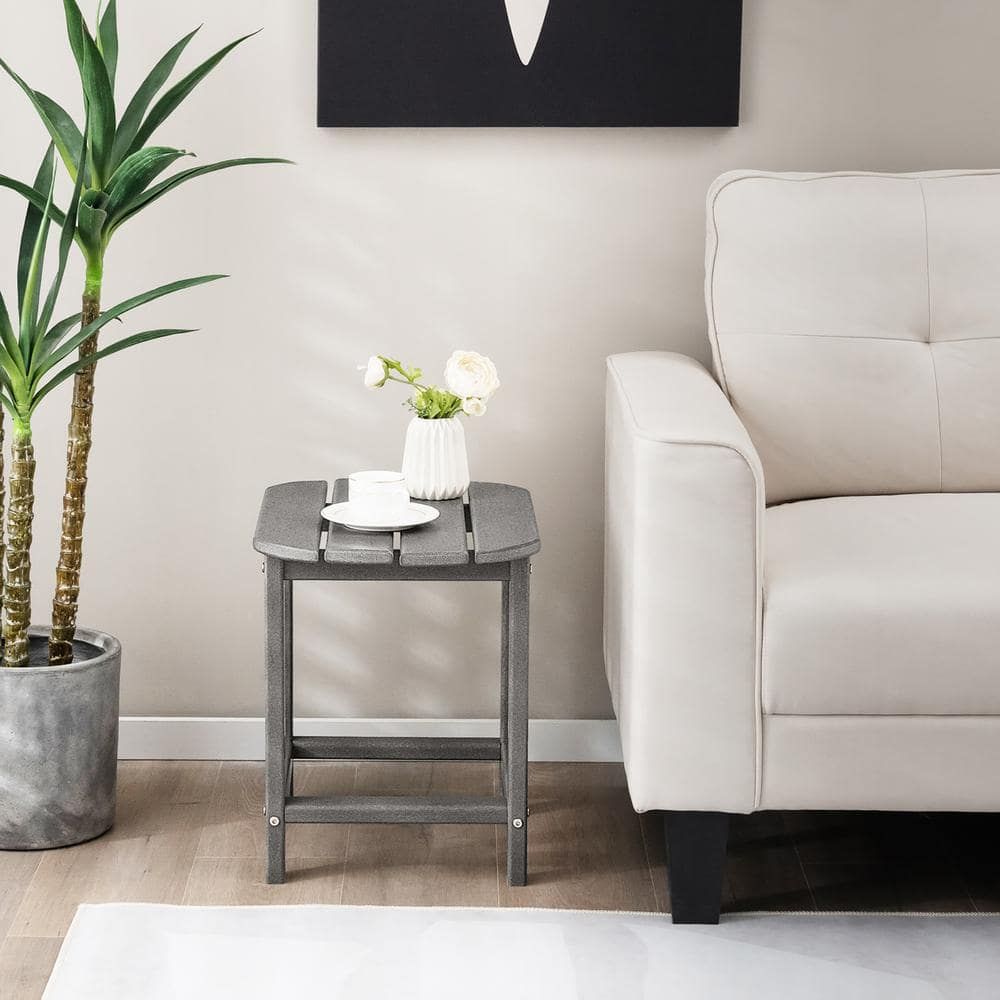 Costway 19 In. Grey Patio Adirondack Hdpe Side End Table Weather ... for Troubleshooting Common Issues with Your Costway Outdoor Side Table – A Practical Handbook