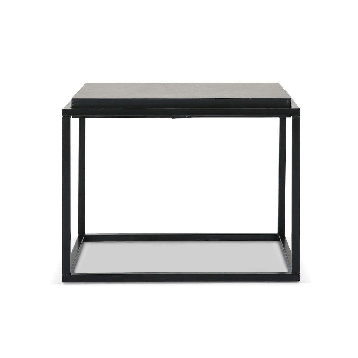 Douro Concrete Side Table - Black regarding The Ultimate Guide to Choosing the Right Baxton Concrete Side Table