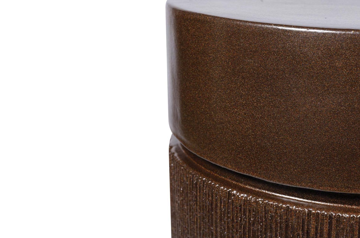 Ellipse Accent Table - Pyrite Brown Smooth + Texture - Seasonal Living pertaining to Unveiling the Charm of Ellipse Accent Tables A Deep Dive