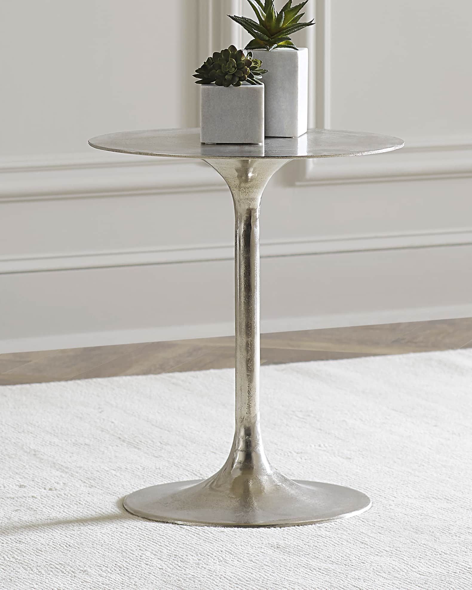 Four Hands Tulip Side Table | Horchow for Transforming Your Outdoor Area with a Cement Tulip Side Table