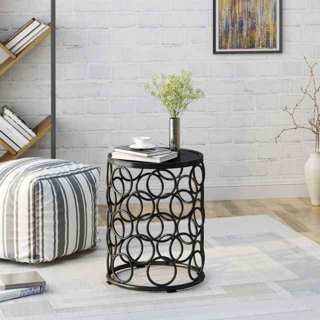 Gdf Studio Athena Indoor Modern 16" Gray Finish Ceramic Tile Side Table ... inside The Enduring Appeal of Ceramic Tile Side Tables Exploring GDF Studio's Craftsmanship