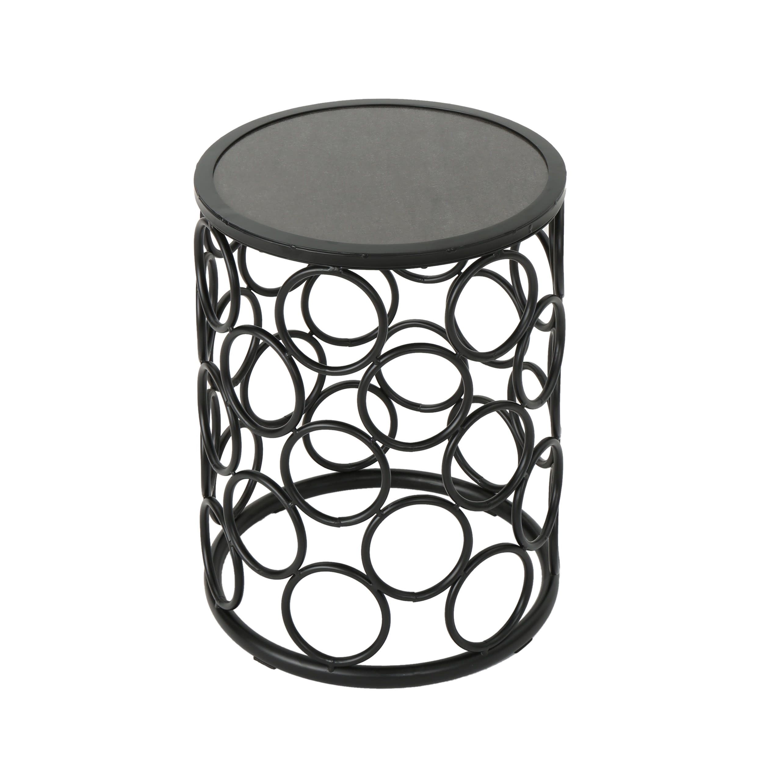Gdf Studio Beryl Indoor/Outdoor Ceramic Tile Side Table, Gray - Walmart.com for The Enduring Appeal of Ceramic Tile Side Tables Exploring GDF Studio's Craftsmanship