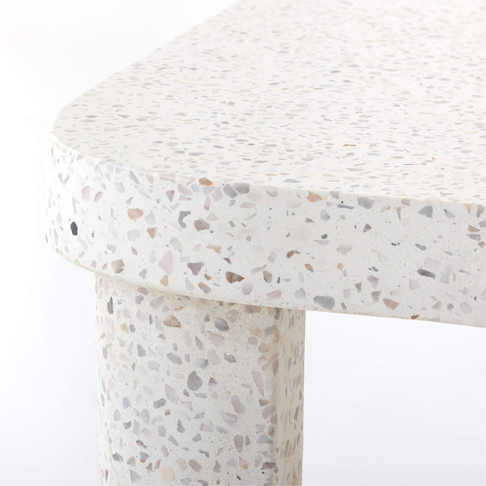 Lambrate Terrazzo Table | Cb2 | Modern Outdoor Dining Table, Modern ... with regard to Caring for Your Outdoor White Terrazzo Cube Table A Comprehensive Guide