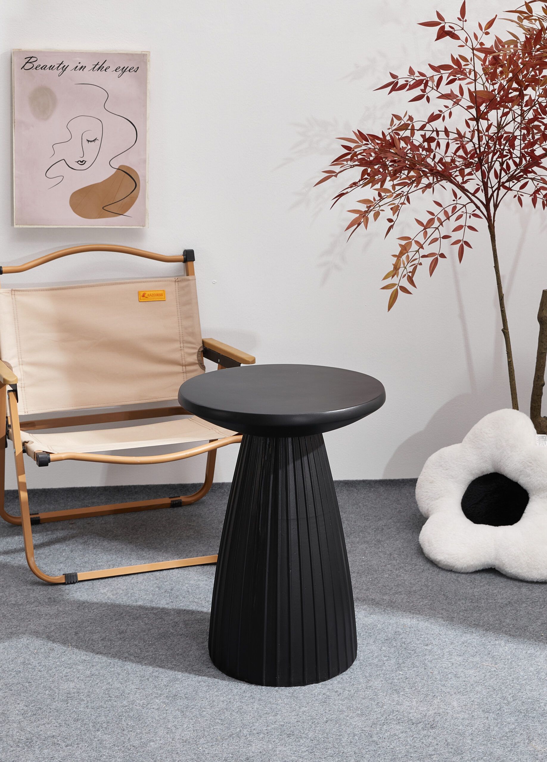 Modern Black Magnesium Oxide Side Table 2165 | Bvh - Professional Oem ... for Magnesium Oxide Side Tables Cream Exploring Design and Durability