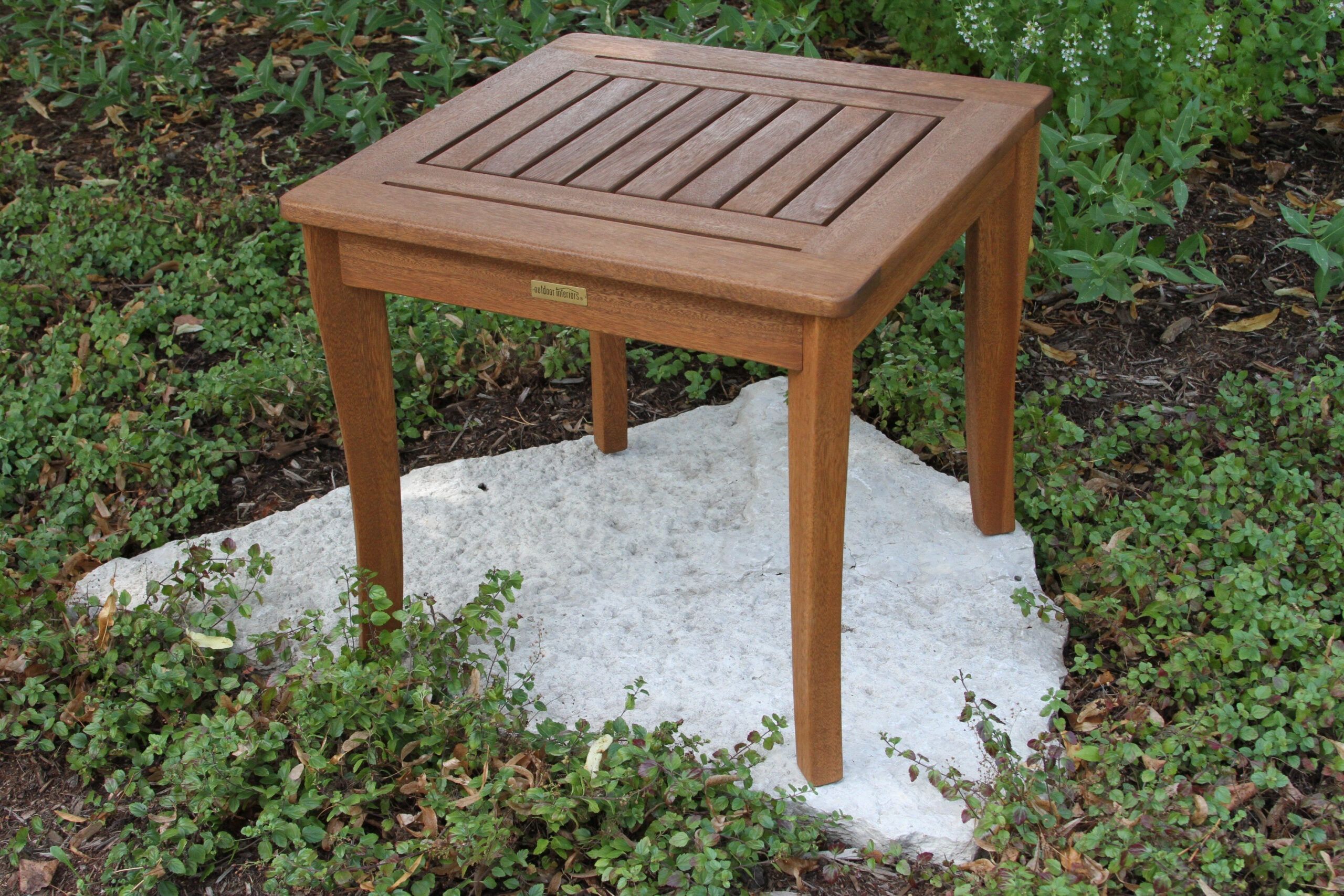 Outdoor Interiors Eucalyptus End Table in Beyond the Basics Unveiling Unique Features and Benefits of Eucalyptus End Tables