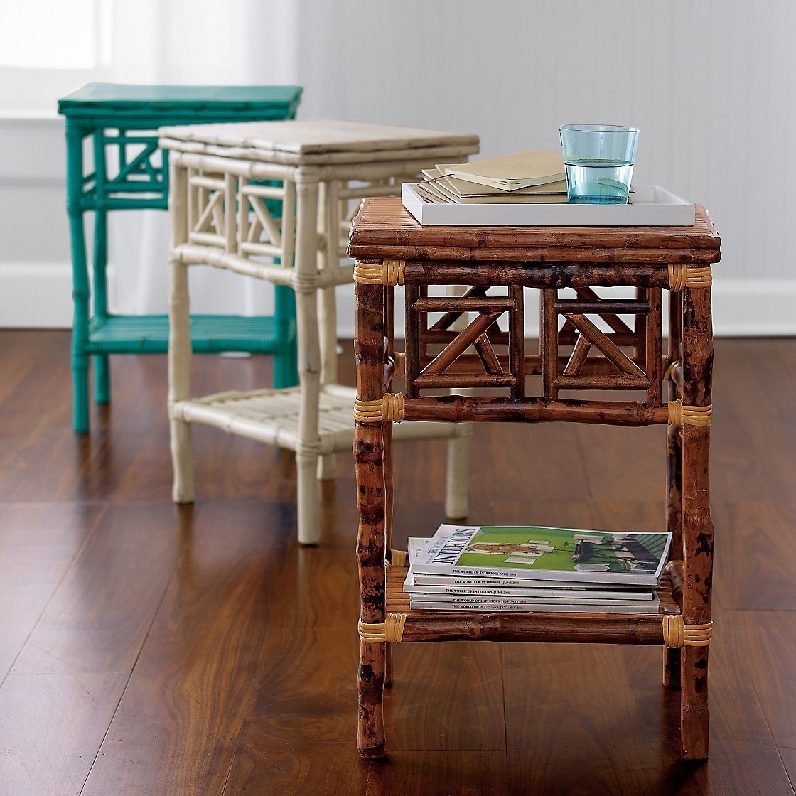 Pottery Barn Rattan End Table At James Buckler Blog pertaining to The Craft Behind the Beauty Making Teak and Wicker Accent Tables
