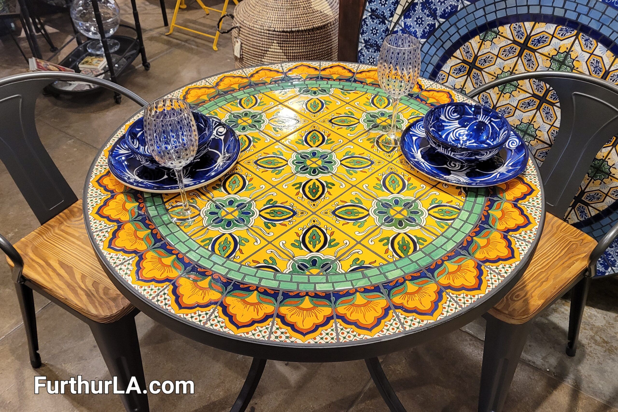 Talavera Malibu And Mosaic Tile Tables For Sale - Furthur Furniture Los ... with