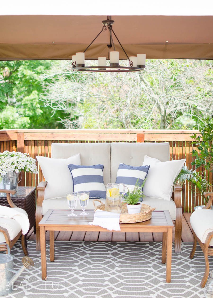 Tips For Creating A Cozy Outdoor Living Space + Video - Nick + Alicia throughout