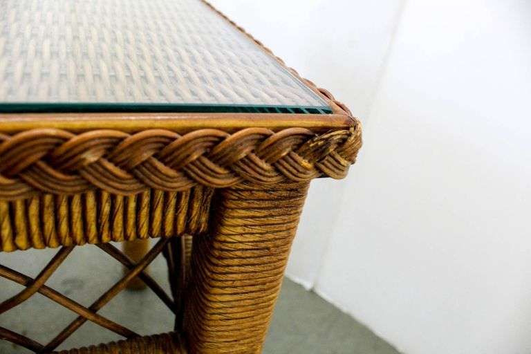 Wicker By Henry Link - Contemporary Style Wicker Rattan Accent Tables ... with