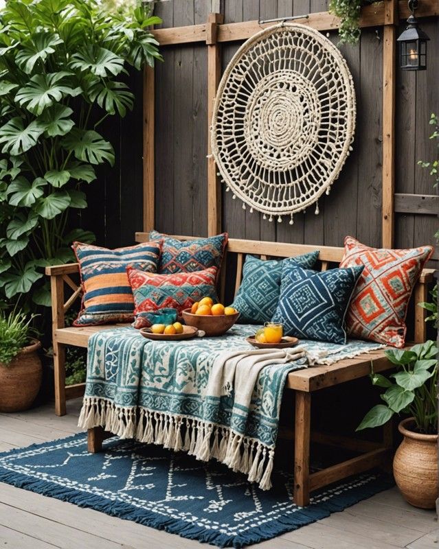 20 Boho Patio Ideas For Your Home – Toolzview inside Transforming Your Patio with Global Inspired Textiles
