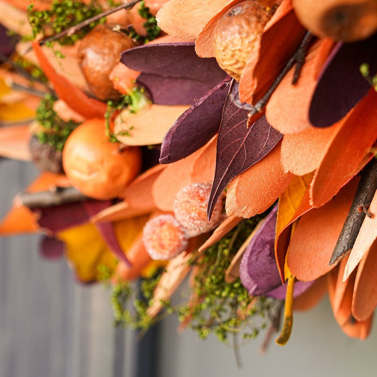 35Cm Wood Chip Autumn Wreath inside The Art of the Green Woodchip Wreath From Foraging to Finishing