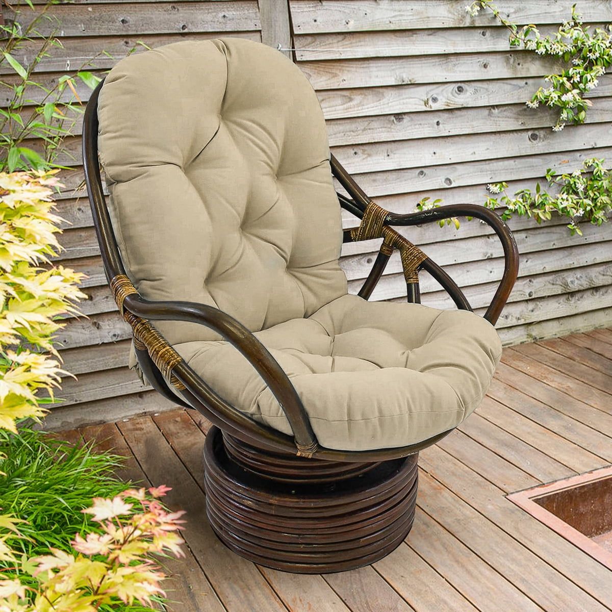 48" X 24" Swivel Rocker Cushion, Chair Cushion,Washable Comfortable And ... in