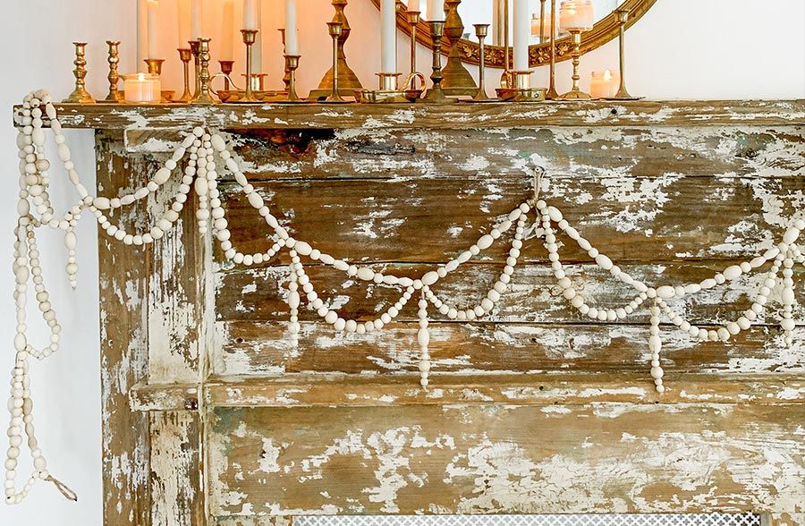 72 Inch Long Paulownia Wood Bead Garland with The Art of Seasonal Decorating with a 72-Inch Blueberry Cypress Garland