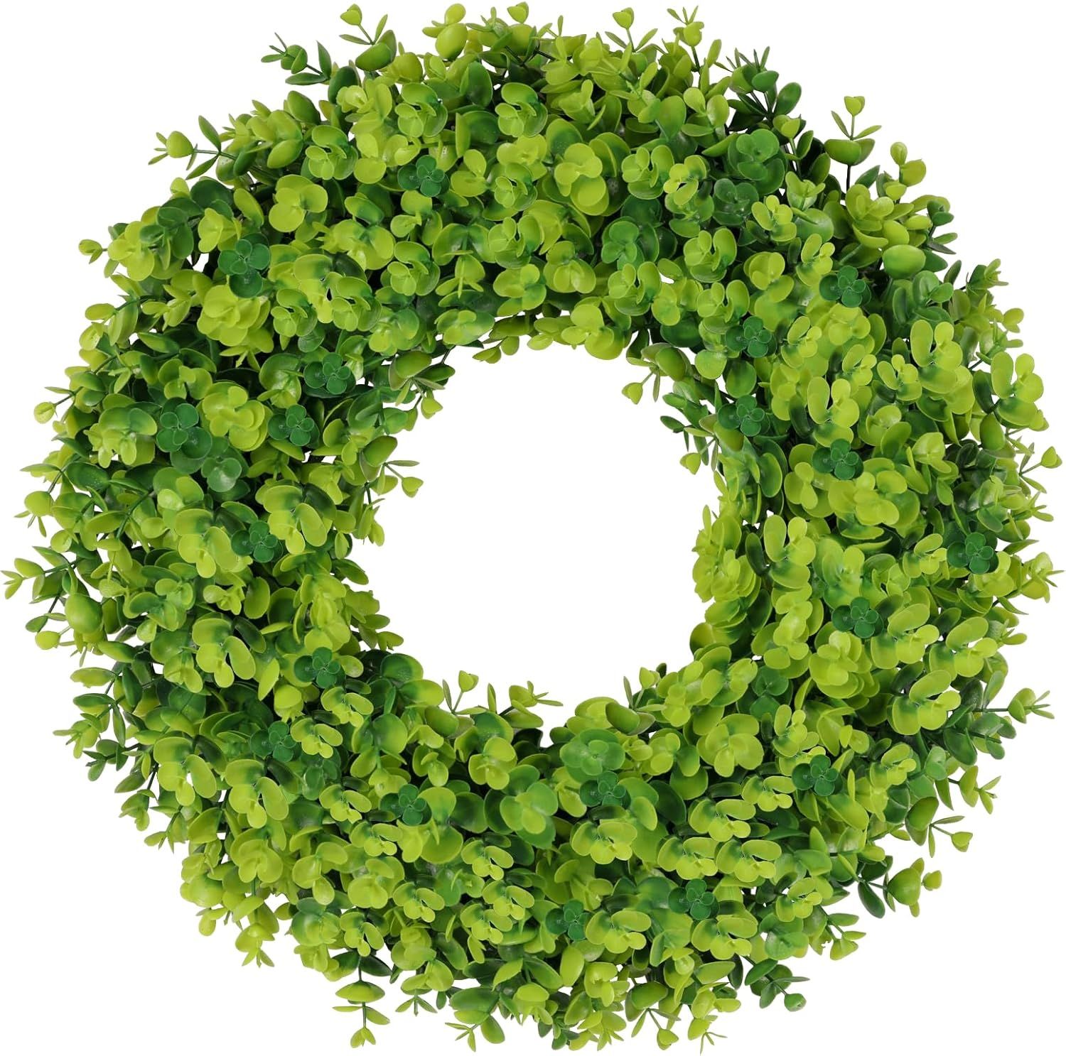 Amazon.com: Plant'd 18‘’ Boxwood Wreaths For Front Door All Seasons ... intended for